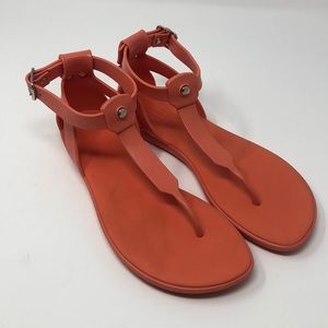 NWOT HUNTER Orange Sandals
